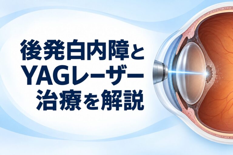 白内障手術後に視力が低下したら？後発白内障とYAGレーザー治療を解説