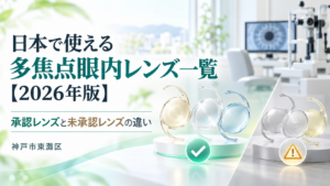 日本で使える多焦点眼内レンズ一覧【2026年版】承認レンズと未承認レンズの違い